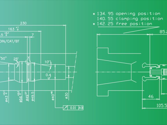 DIN 69871/2 SK50 ROHM