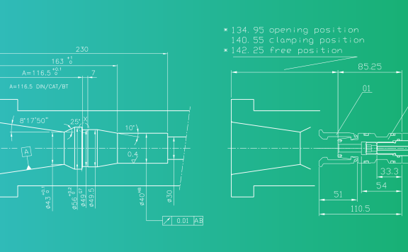 DIN 69871/2 SK50 OTT