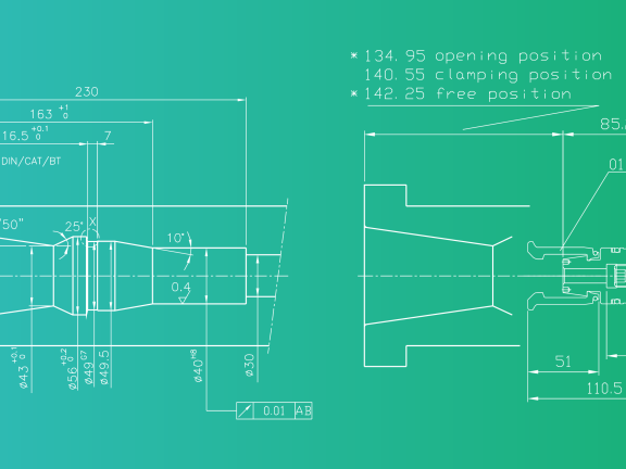 DIN 69871/2 SK50 OTT